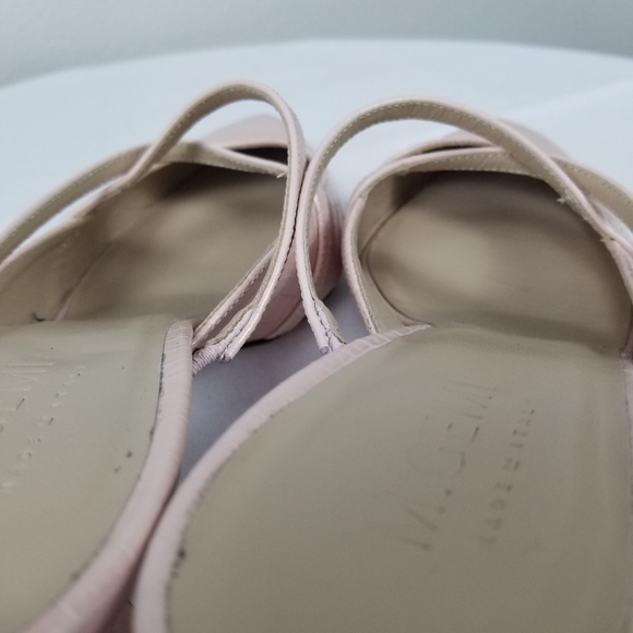 M. Gemi The Catalina Slip-On Mule Pump in Embossed Pale Pink Leather Sz 39.5 - Picture 11 of 15